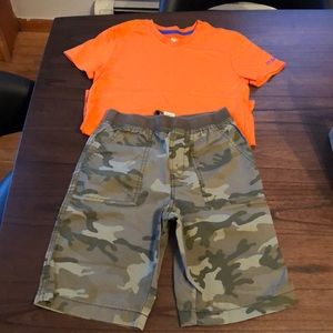 Shorts and tshirt set gently worn